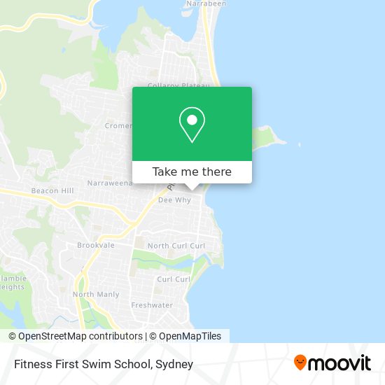 Mapa Fitness First Swim School