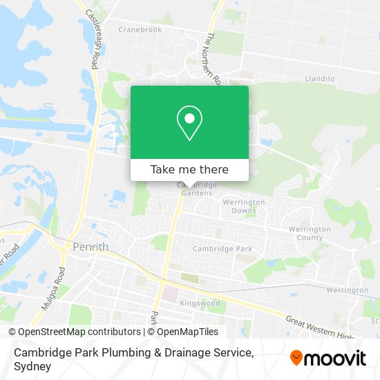 Mapa Cambridge Park Plumbing & Drainage Service