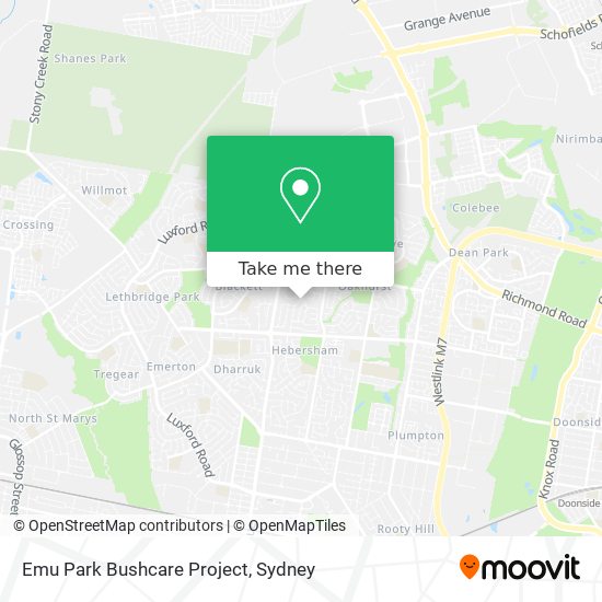 Mapa Emu Park Bushcare Project
