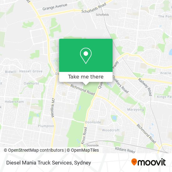 Diesel Mania Truck Services map