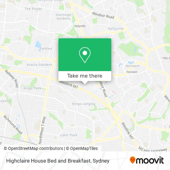 Highclaire House Bed and Breakfast map