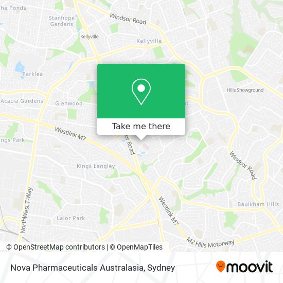 Nova Pharmaceuticals Australasia map