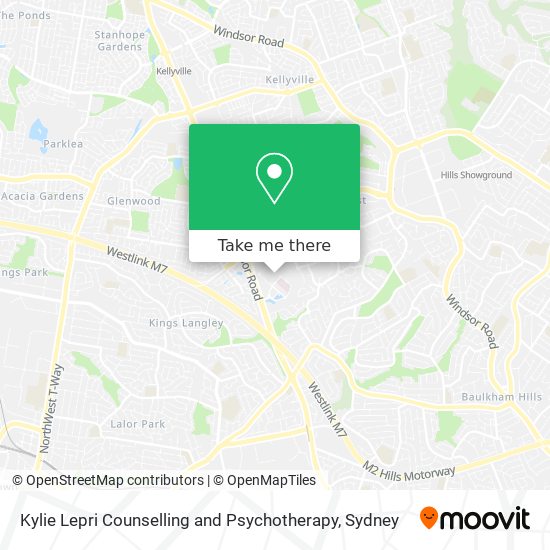 Kylie Lepri Counselling and Psychotherapy map