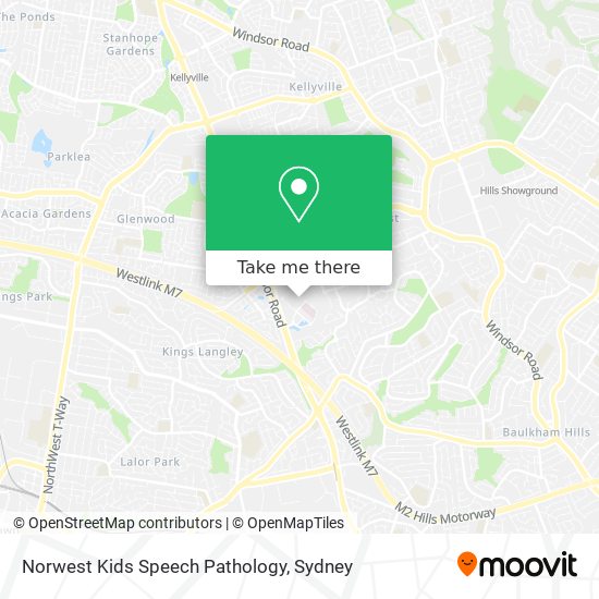 Norwest Kids Speech Pathology map