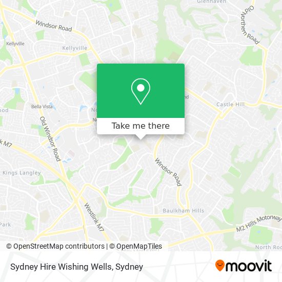 Sydney Hire Wishing Wells map