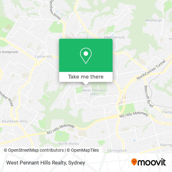 Mapa West Pennant Hills Realty