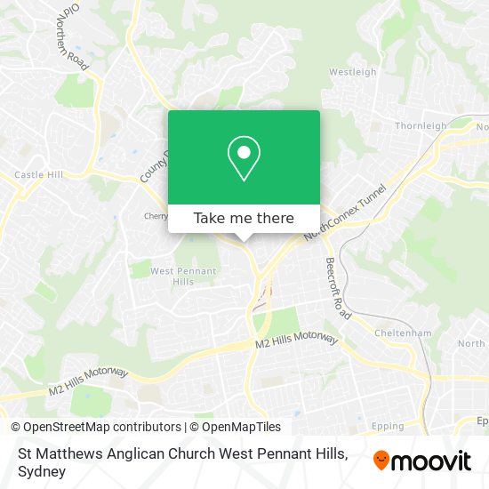 St Matthews Anglican Church West Pennant Hills map