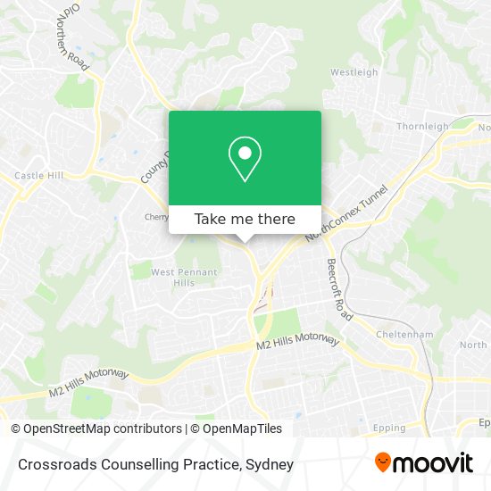 Crossroads Counselling Practice map