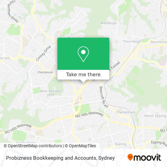 Probizness Bookkeeping and Accounts map