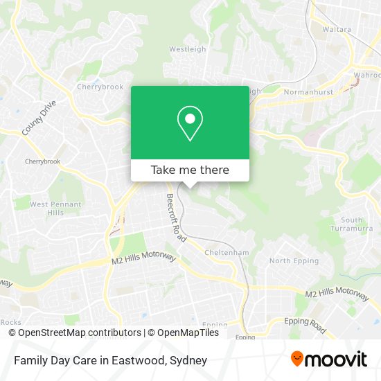 Family Day Care in Eastwood map