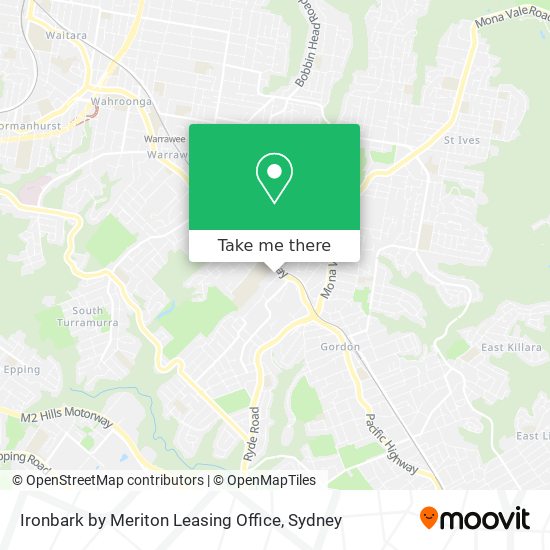 Ironbark by Meriton Leasing Office map