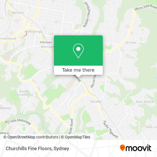 Churchills Fine Floors map