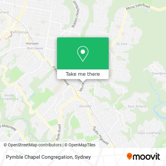 Pymble Chapel Congregation map