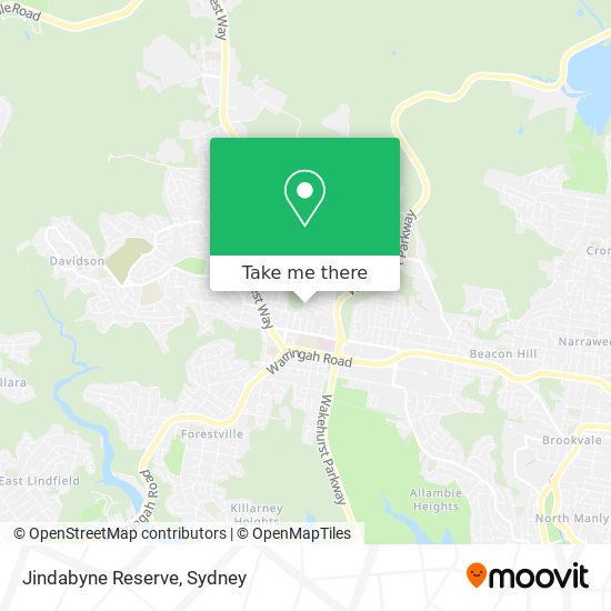 Mapa Jindabyne Reserve