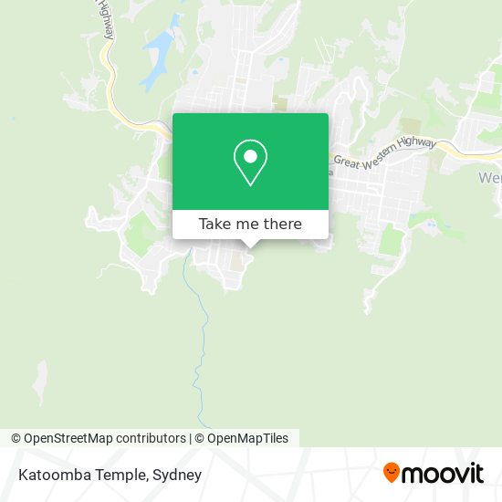 Mapa Katoomba Temple