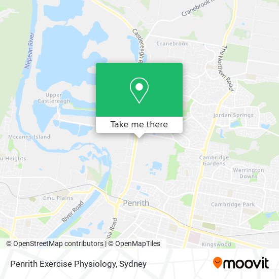 Mapa Penrith Exercise Physiology