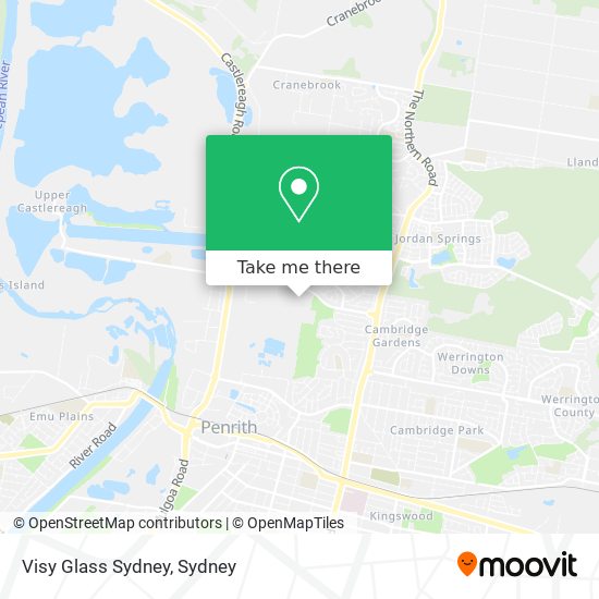Visy Glass Sydney map