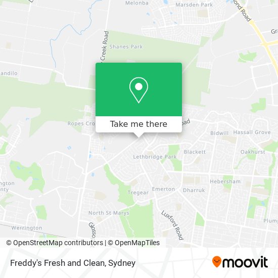 Mapa Freddy's Fresh and Clean