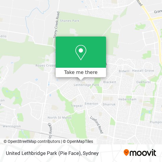 United Lethbridge Park (Pie Face) map