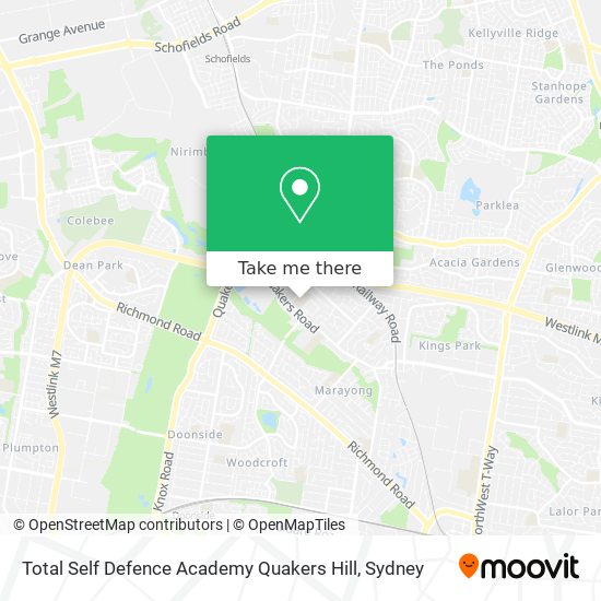 Total Self Defence Academy Quakers Hill map