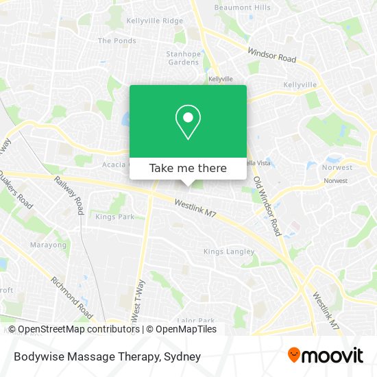 Bodywise Massage Therapy map