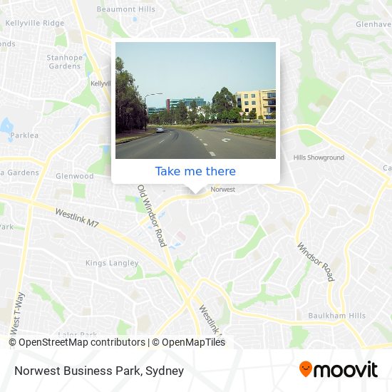 Mapa Norwest Business Park