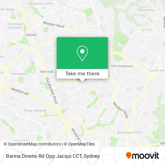 Barina Downs Rd Opp Jacqui CCT map