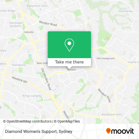 Diamond Women's Support map