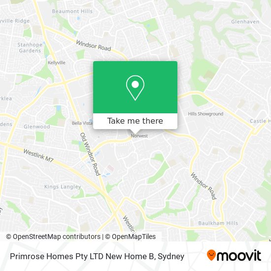 Primrose Homes Pty LTD New Home B map