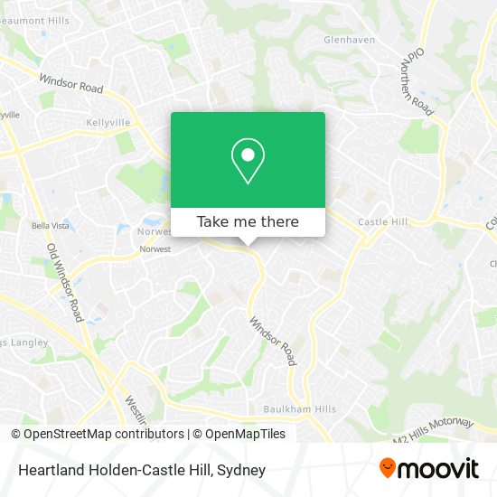 Mapa Heartland Holden-Castle Hill