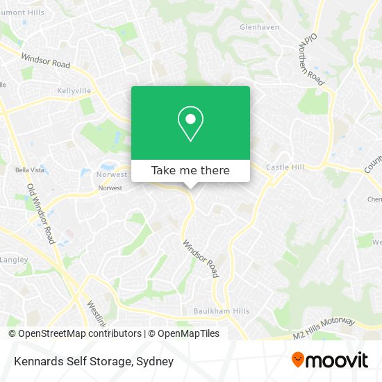 Mapa Kennards Self Storage