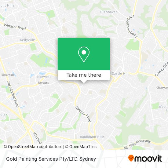 Gold Painting Services Pty/LTD map