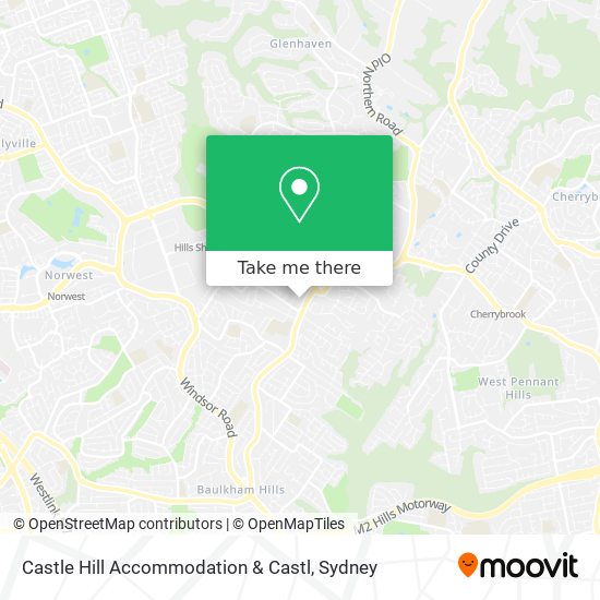 Castle Hill Accommodation & Castl map