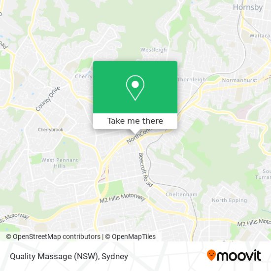 Quality Massage (NSW) map