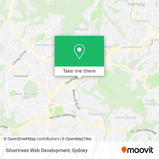 Silvertrees Web Development map