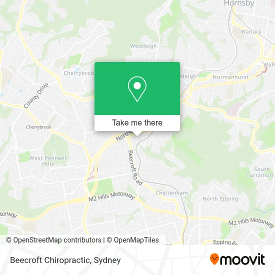 Beecroft Chiropractic map