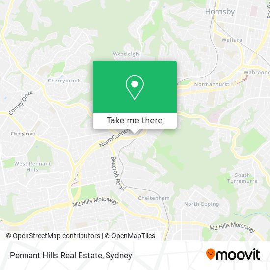 Mapa Pennant Hills Real Estate