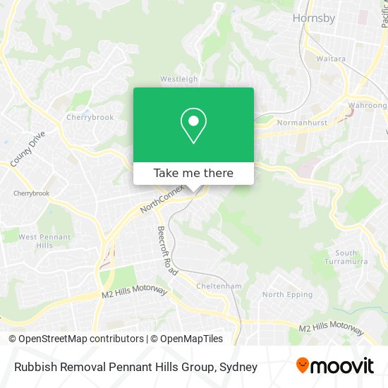 Mapa Rubbish Removal Pennant Hills Group