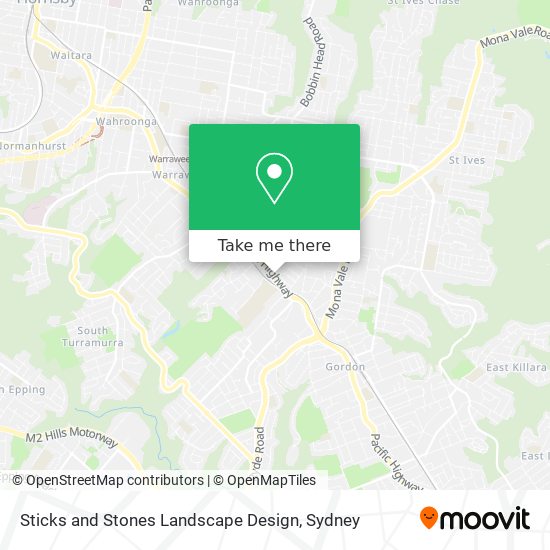 Sticks and Stones Landscape Design map