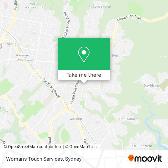 Woman's Touch Services map