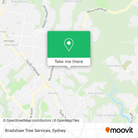 Bradshaw Tree Services map