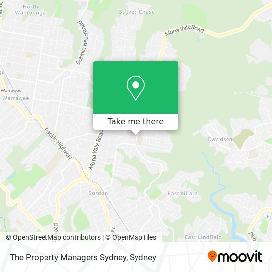 The Property Managers Sydney map