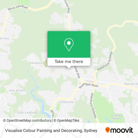 Visualise Colour Painting and Decorating map