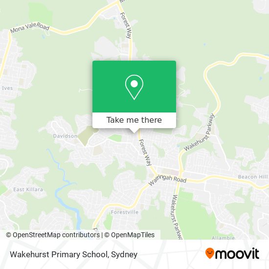 Mapa Wakehurst Primary School