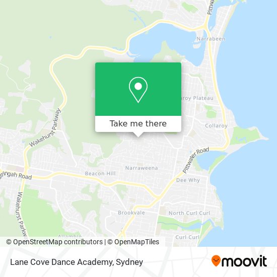 Mapa Lane Cove Dance Academy