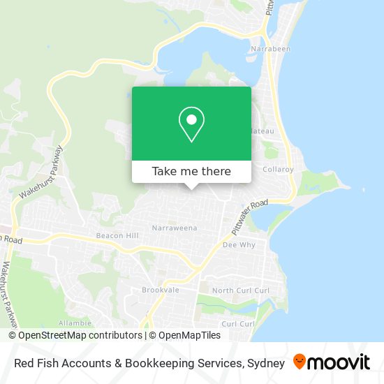 Mapa Red Fish Accounts & Bookkeeping Services