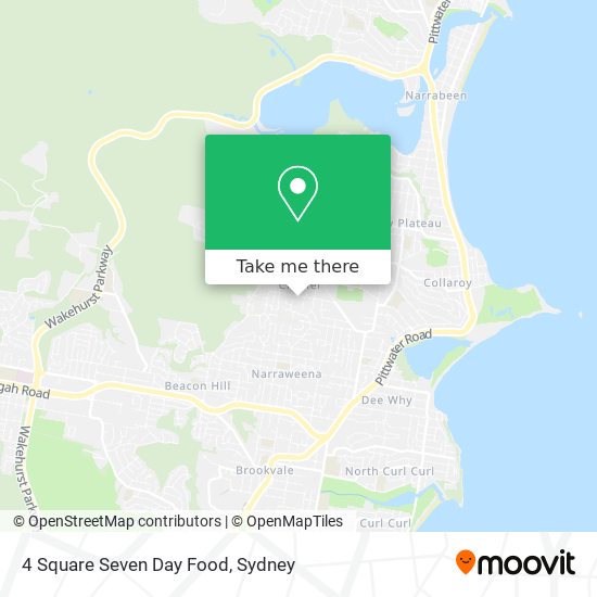 4 Square Seven Day Food map