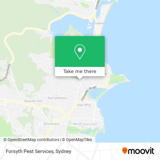 Mapa Forsyth Pest Services