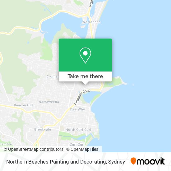 Northern Beaches Painting and Decorating map