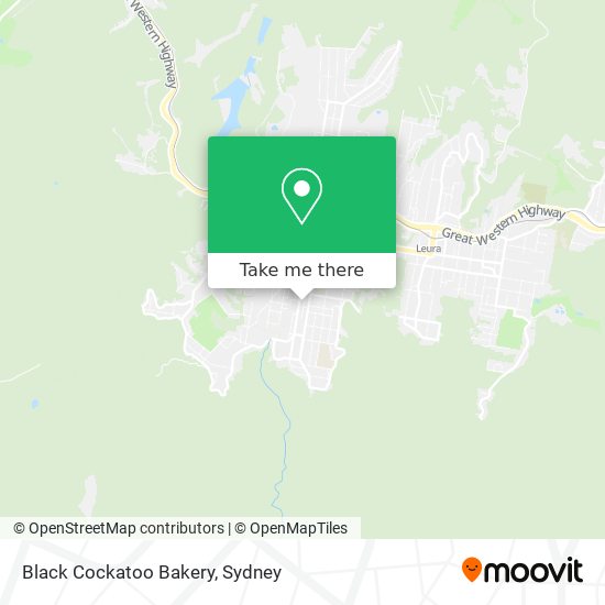 Black Cockatoo Bakery map